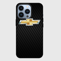 Чехол для iPhone 13 Pro Chevrolet Carbon Шевроле Карбон