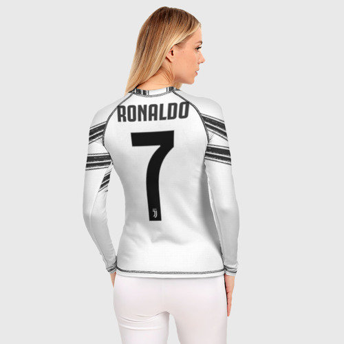 Женский рашгард 3D Ronaldo home 20-21, цвет 3D печать - фото 4