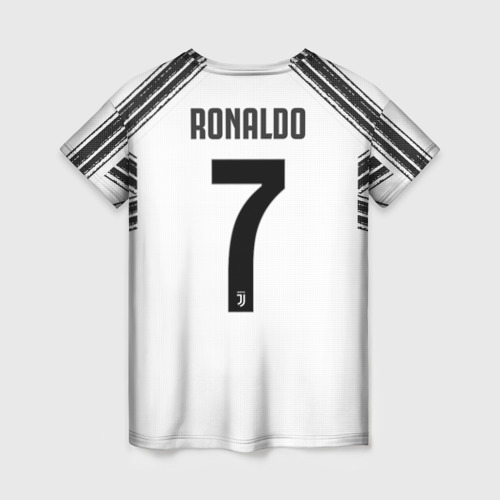 Женская футболка 3D Ronaldo home 20-21, цвет 3D печать - фото 2