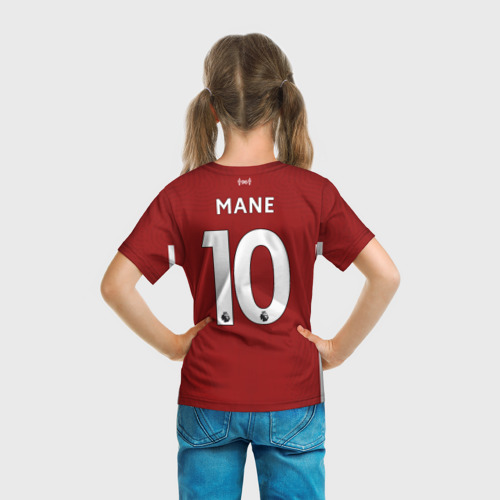 Детская футболка 3D с принтом Mane home 20-21, вид сзади #2