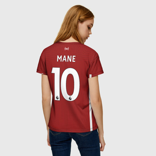 Женская футболка 3D с принтом Mane home 20-21, вид сзади #2