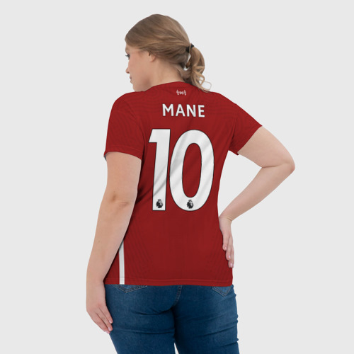 Женская футболка 3D с принтом Mane home 20-21, вид сзади #2