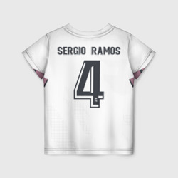 Футболка с принтом Ramos home 20-21 для мужчины, вид сзади №1. Цвет основы: белый