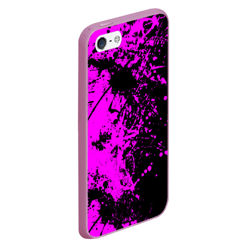Чехол для iPhone 5/5S матовый Чёрная магия, цвет розовый - фото 3