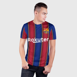 Мужская футболка 3D Slim Messi home 20-21 - фото 2