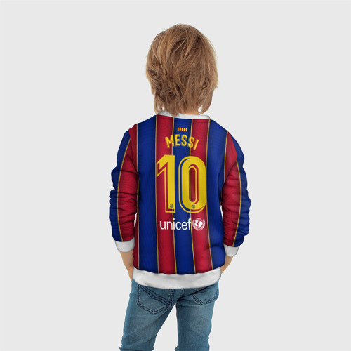 Детский свитшот 3D Messi home 20-21, цвет 3D печать - фото 6