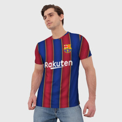 Мужская футболка 3D Messi home 20-21 - фото 2