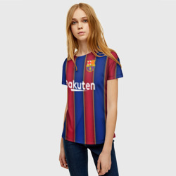 Женская футболка 3D Messi home 20-21 - фото 2