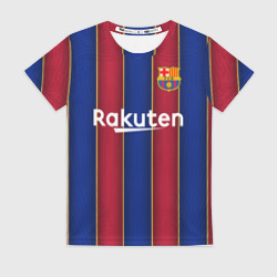 Женская футболка 3D Messi home 20-21