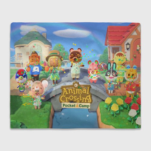 Плед 3D ANIMAL CROSSING, цвет 3D (велсофт)