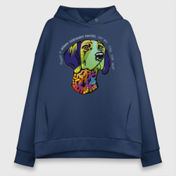 Женское худи Oversize хлопок Берегись курцхаара