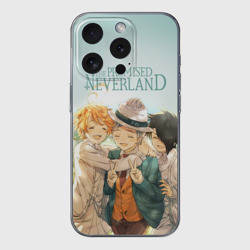 Чехол для iPhone 15 Pro Max силиконовый с защитой камеры The Promised Neverland