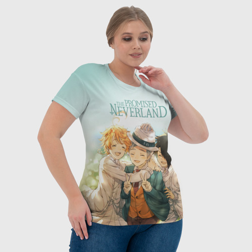 Женская футболка 3D The Promised Neverland, цвет 3D печать - фото 6