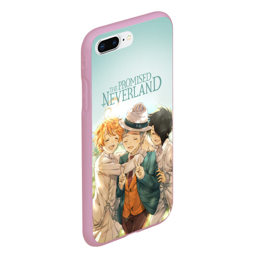 Чехол для iPhone 7Plus/8 Plus матовый The Promised Neverland, цвет розовый - фото 3