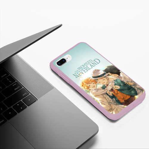 Чехол для iPhone 7Plus/8 Plus матовый The Promised Neverland, цвет розовый - фото 5