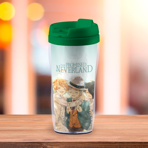 Термокружка-непроливайка The Promised Neverland, цвет зеленый - фото 3
