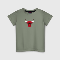 Детская футболка хлопок Chicago bulls лого