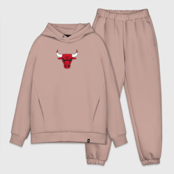 Мужской костюм oversize хлопок Chicago bulls лого