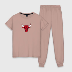 Женская пижама хлопок Chicago bulls лого