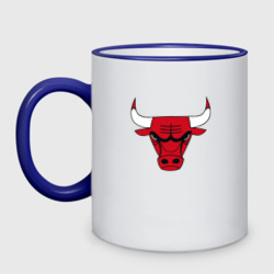 Кружка двухцветная Chicago bulls лого