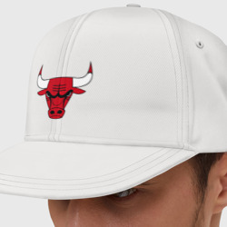 Кепка снепбек с прямым козырьком Chicago bulls лого