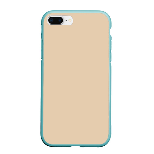 Чехол для iPhone 7Plus/8 Plus матовый Бежевая, цвет мятный