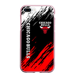 Чехол для iPhone 7Plus/8 Plus матовый Chicago bulls