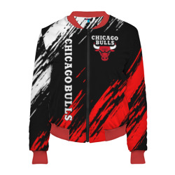 Женский бомбер 3D Chicago bulls