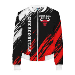 Женский бомбер 3D Chicago bulls