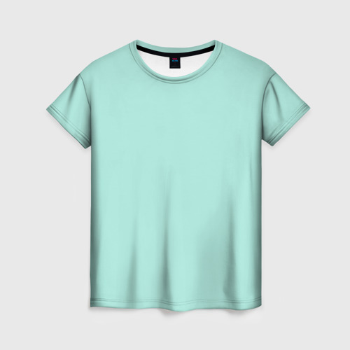 Женская футболка с принтом Мятная Маска, вид спереди №1