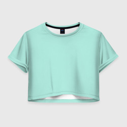Женская футболка Crop-top 3D Мятная Маска