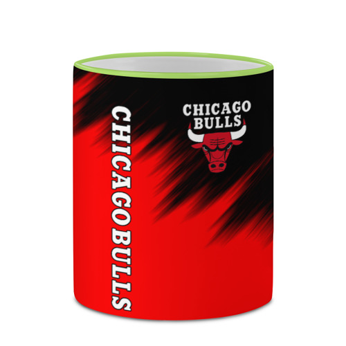 Кружка с полной запечаткой Chicago bulls Чикаго буллс, цвет Кант светло-зеленый - фото 4