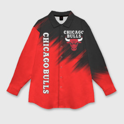 Мужская рубашка oversize 3D Chicago bulls Чикаго буллс