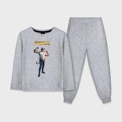 Детская пижама с лонгсливом хлопок Meowcles Fortnite 2