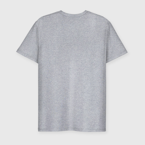 Мужская футболка хлопок Slim с принтом Meowcles Fortnite 2, вид сзади #1
