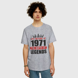 Мужская футболка хлопок Oversize 1971 - рождение легенды - фото 2