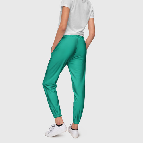 Женские брюки 3D Зеленый, цвет 3D печать - фото 4