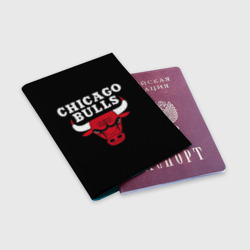 Обложка для паспорта матовая кожа Chicago bulls Чикаго буллс - фото 2