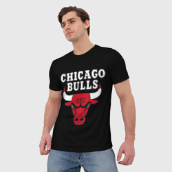 Мужская футболка 3D Chicago bulls Чикаго буллс - фото 2