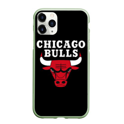Чехол для iPhone 11 Pro матовый Chicago bulls Чикаго буллс