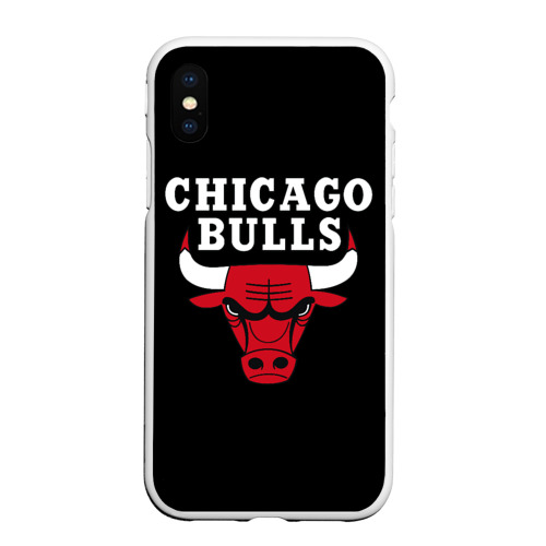 Чехол для iPhone XS Max матовый Chicago bulls Чикаго буллс