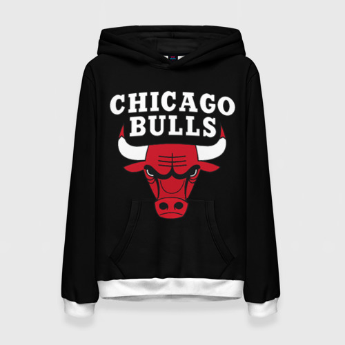 Женская толстовка 3D Chicago bulls Чикаго буллс, цвет 3D печать