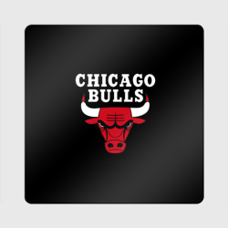 Магнит виниловый Квадрат Chicago bulls Чикаго буллс