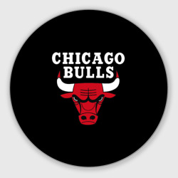 Круглый коврик для мышки Chicago bulls Чикаго буллс