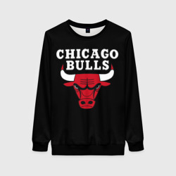 Женский свитшот 3D Chicago bulls Чикаго буллс