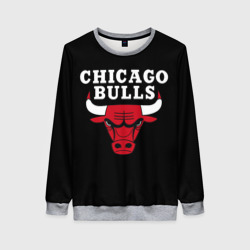 Женский свитшот 3D Chicago bulls Чикаго буллс