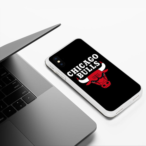 Чехол для iPhone XS Max матовый Chicago bulls Чикаго буллс - фото 5