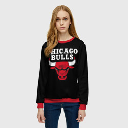 Женский свитшот 3D Chicago bulls Чикаго буллс - фото 2