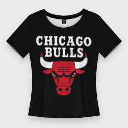 Женская футболка 3D Slim Chicago bulls Чикаго буллс