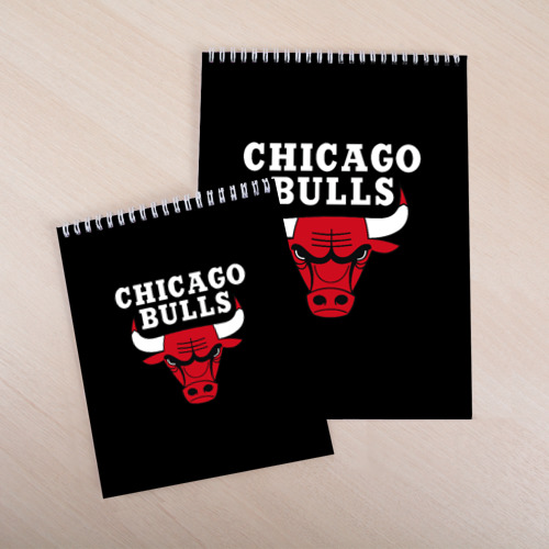 Скетчбук Chicago bulls Чикаго буллс, цвет белый - фото 4